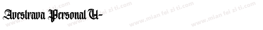 Avestrava Personal U字体转换